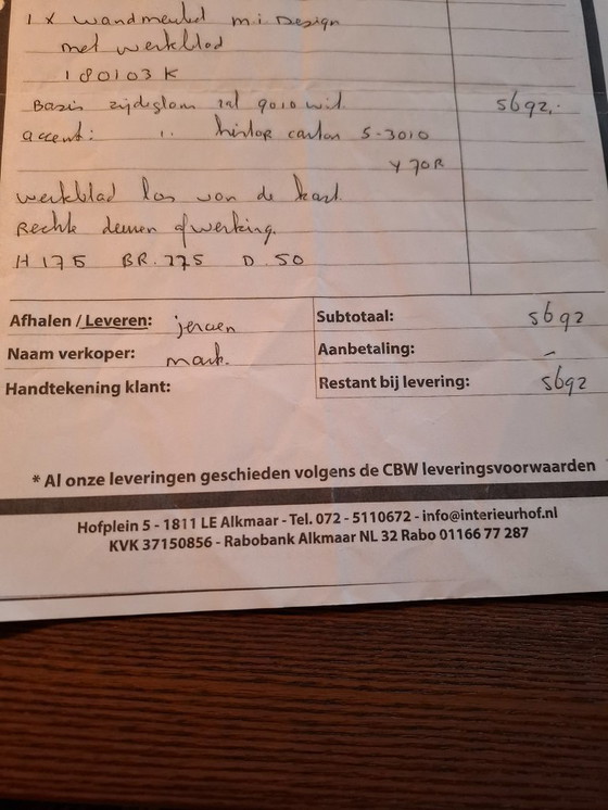 Image 1 of Gabinete de diseño hecho a mano