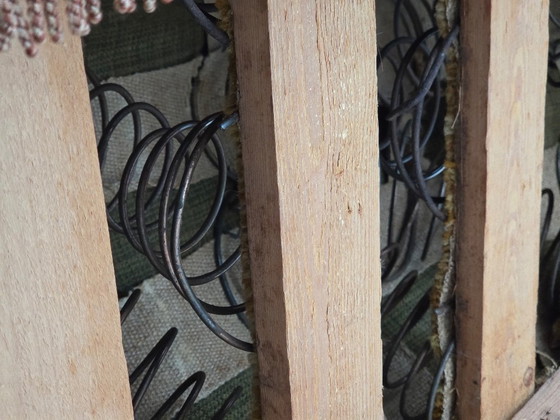 Image 1 of Divano danese a 2 posti, anni '30, velluto rosa salmone, legno di frassino.