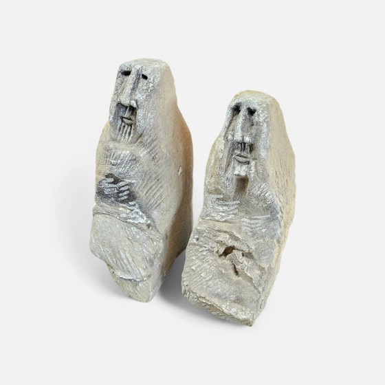 2 x Stein Bildhauerei des niederländischen Künstlers Ad Maas – Stone (photo 10 of 12)