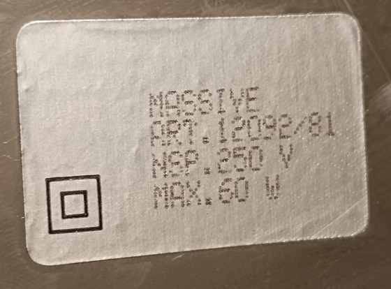 Image 1 of Postmodern elbow lamp 'Massive' design