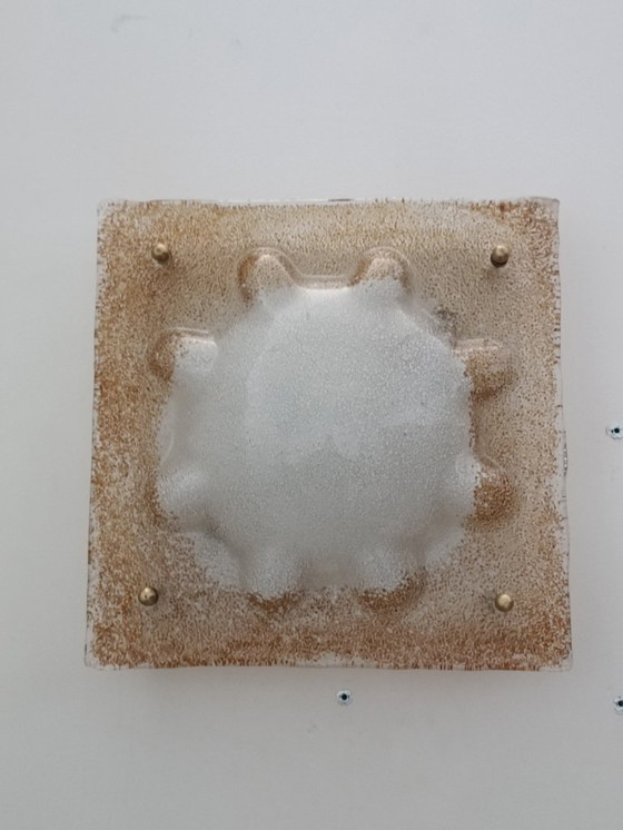 Image 1 of Important Murano glass wall light by Mazzega, 1970s.