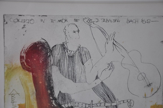 Image 1 of "Concerto in E minor de J. Sebastian Bach" Litho