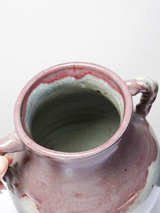 Image 1 of Vase Studio Pottery Milly Finn Royaume Uni vintage années 60-70 grès