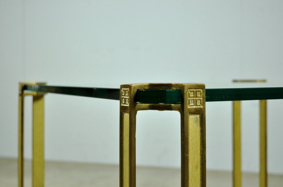 Tavolino da Caffè in Vetro e Ottone di Peter Ghyczy, anni '70 – Tavolini da caffè, Brass (photo 7 of 13)
