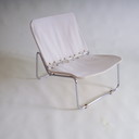 Vintage minimalistische lounge stoel