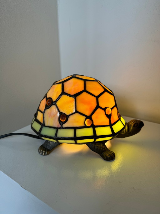 Vintage Tiffany turtle lamp