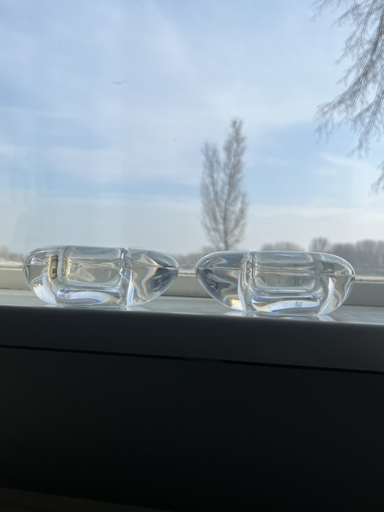 Image 1 of Glass Candlesticks Al Piombo