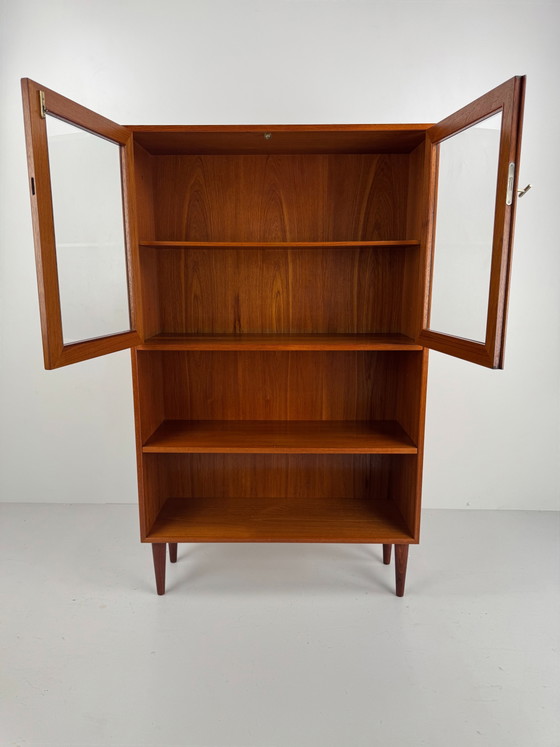 Vetrina danese in teak, Danimarca, anni '60 – Mobile bar, Wood, Glass (photo 3 of 13)