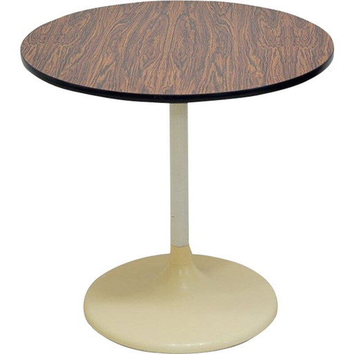Tavolino vintage in acciaio e plastica "Tulip" per Lusch Erzeugnis, 1960