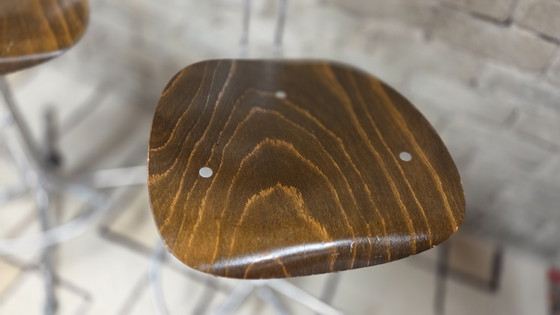 Image 1 of Een paar SE 68 orkeststoelen van Egon Eiermann voor Wilde + Spieth, Duitsland, jaren 70.
