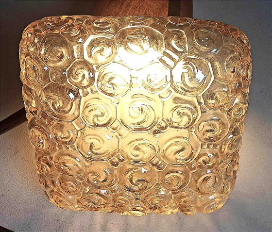 Image 1 of Plafonnier Helena Tynell escargot Années 60 Largeur 23 cm