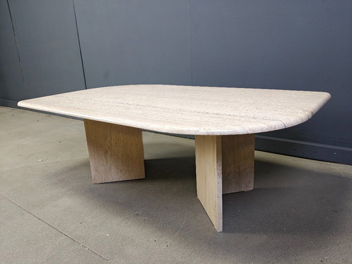Vintage travertine coffee table, 1970s