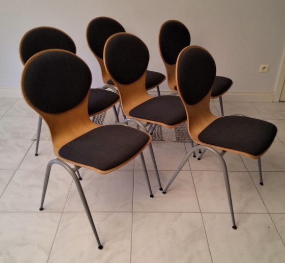 Image 1 of 6 vlinderstoelen jaren 90 Hiller 