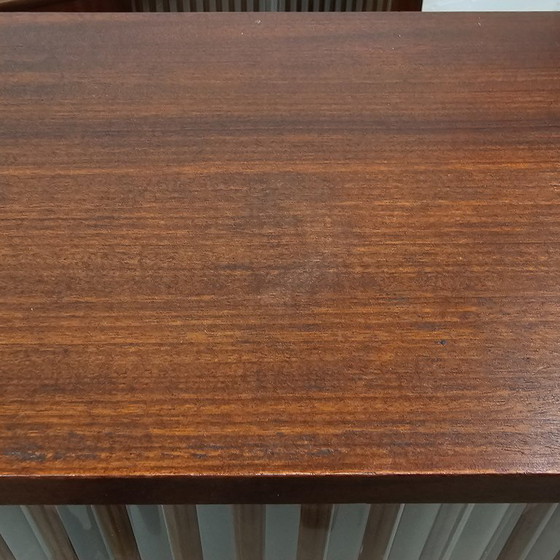 Image 1 of Vintage wall cupboard sideboard with glass doors