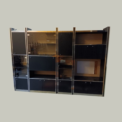 Vintage modulaire Italiaanse wandkast jaren 70