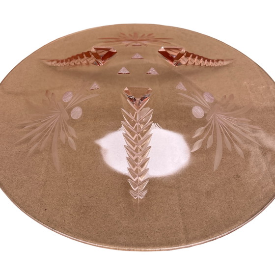 Image 1 of Assiette à saumon de style Art déco, Brzozówka, aciérie de Niemen, Pologne, vers 1930