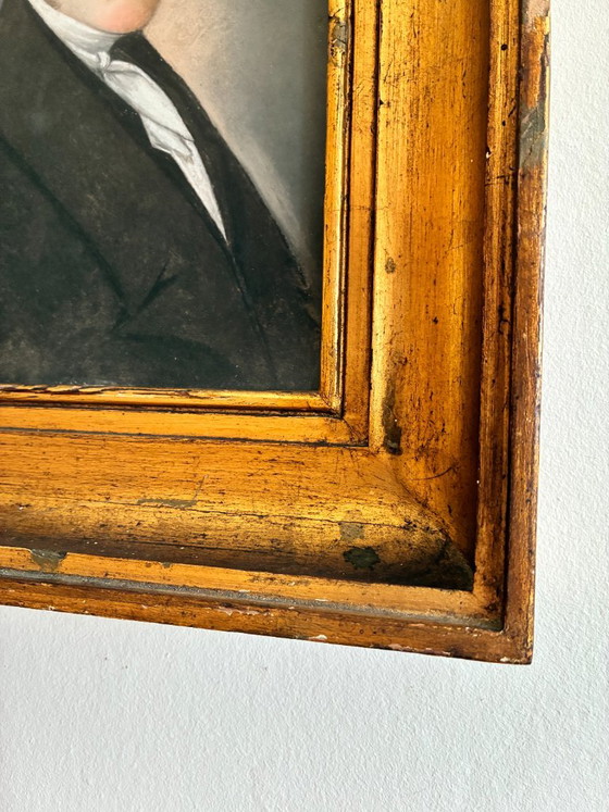 Antiguo Retrato Pastel de un Caballero, c. 1830 – Pinturas y dibujos, Paper (photo 4 of 11)