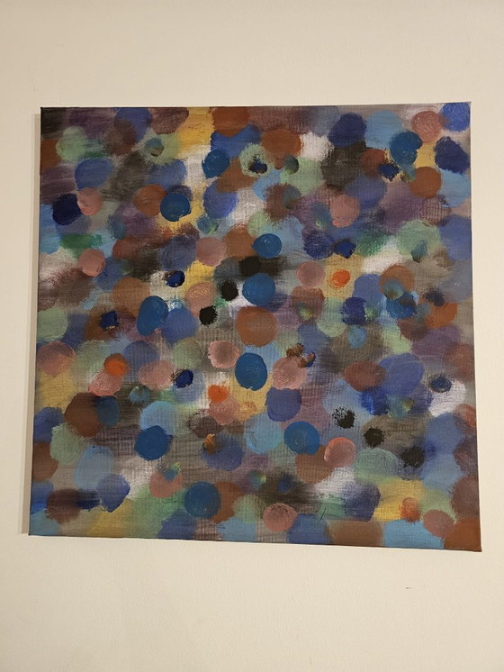 Image 1 of Large Abstract Painting – Gathering of colors – T.C. Freiberger – Contemporary Expressionism