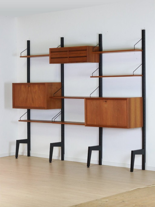 Pensile in teak e metallo – Poul Cadovius, Royal System