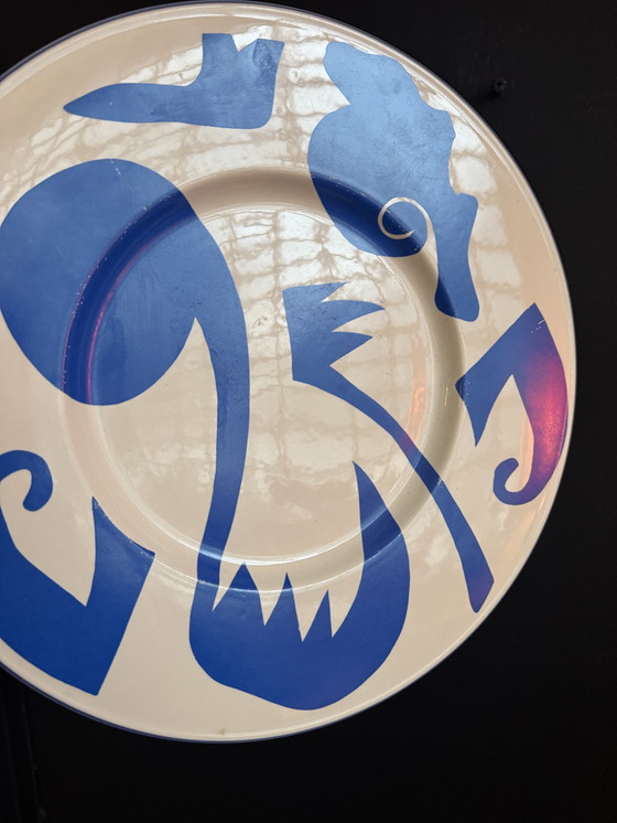 Image 1 of Fauvistisch keramisch bord van St. Clement.