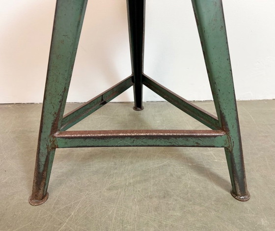 Image 1 of Green Industrial Workshop Stool, 1960s