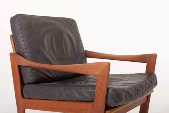 Poltrone vintage di Illum Wikkelsø per Niels Eilersen, anni '60, set di 2 – Leather, Scandinavian (photo 10 of 12)
