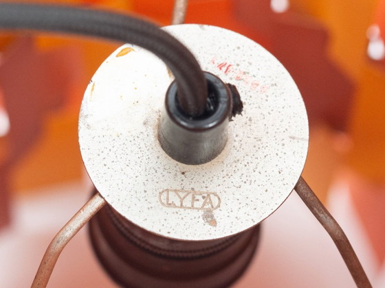 Image 1 of Deense vintage hanglamp Facet pop van Louis Weisdorf, Lyfa, 1972