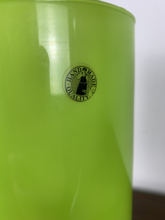 Image 1 of Ikea Lampe de table modèle "Lykta", vert , 1990S