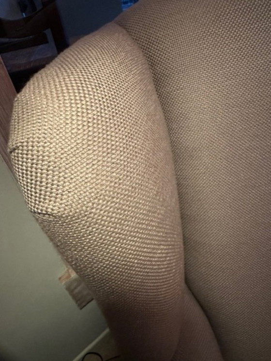 Image 1 of Landelijke fauteuil met poef