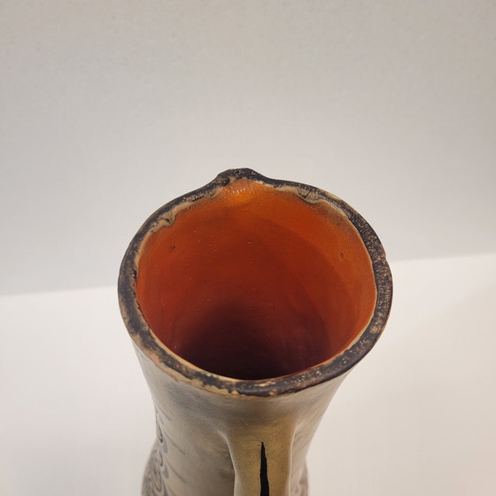 Image 1 of Jarrón / Jarra En Cerámica, Estilo Tribal, 70’S - Francia