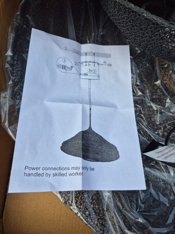 2 x Hanglamp Pomax Zwart Gaasstaal (LG en XL) – Hanglampen, Metal (photo 6 of 6)