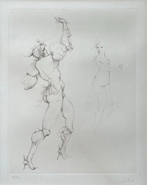 Leonor Fini – Couple (Rare Gravure) – kunst, Paper