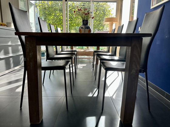 Zanotta Lialta Sedie da pranzo con rivestimenti sfoderabili in grafite, 8 pezzi – Other, Aluminium (photo 12 of 15)
