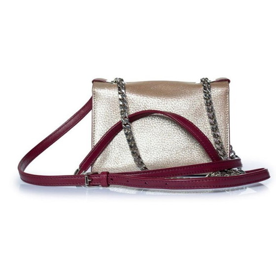 Image 1 of Borsa a tracolla Jimmy Choo modello Rebel in pelle rosa.