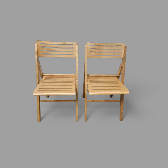 Image 1 of Set of 2 vintage IKEA folding chair folding chairs folding 1980s 1990s
