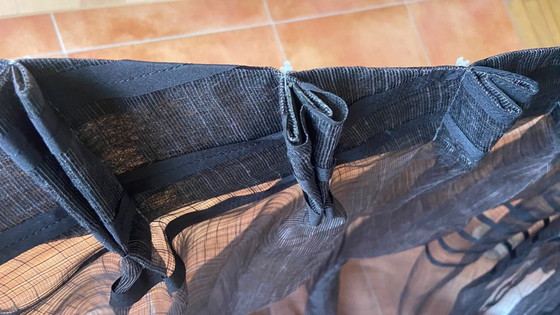 Image 1 of 3x net curtains/in-between black - modern design