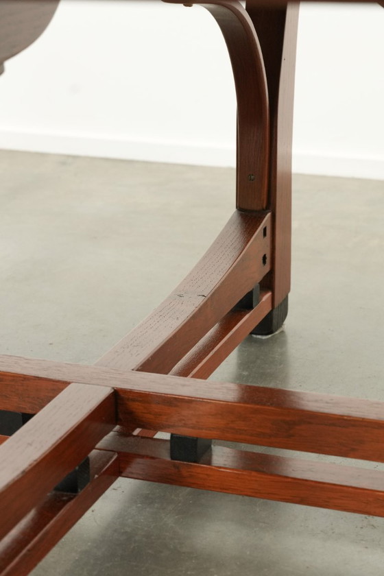 Image 1 of Ovale Art Nouveau design salontafel van Schuitema uit de Jugendstil serie