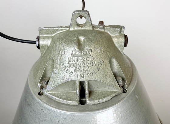 Image 1 of Grey Industrial Explosion Proof Lamp with Aluminum Shade from Zaos, 1970s