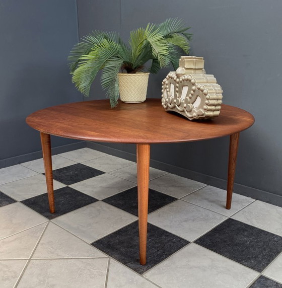 Image 1 of Tavolino scandinavo moderno Mid-Century in teak di Hvidt & Mølgaard Nielsen per France e Søn.