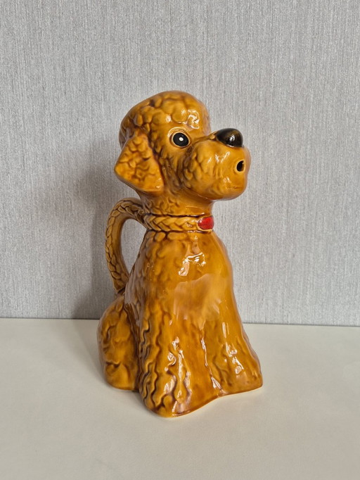 Ceramic poodle decanter