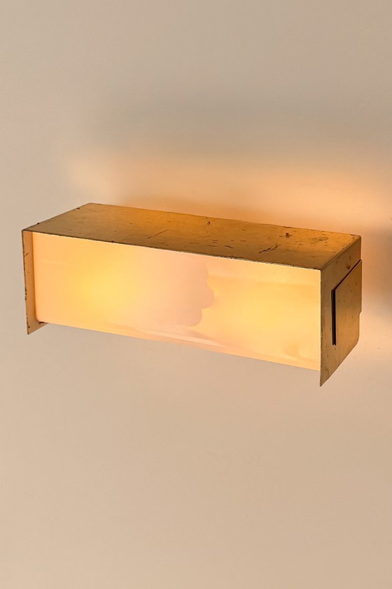 Applique Vintage in Ottone e Perspex, Francia 1960 – Brass (photo 4 of 8)