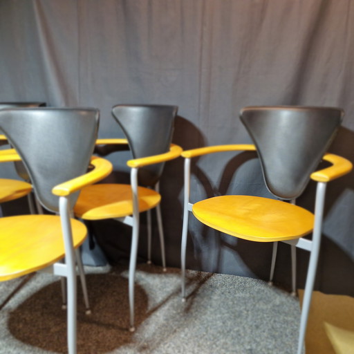 4x Arrben Italy dining chairs