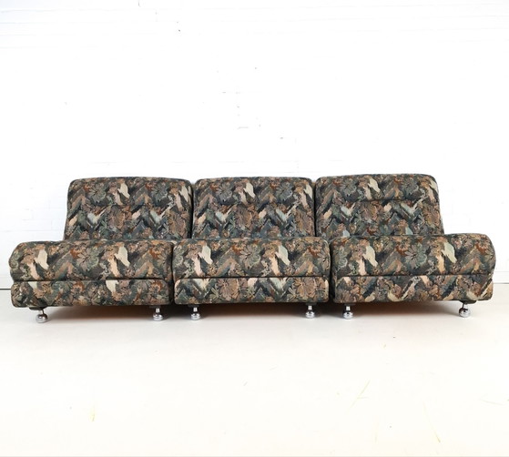 Vintage 3-piece modular sofa mid-century modern design – Textile (photo 2 of 12)
