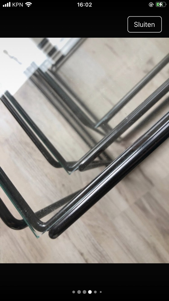 Image 1 of Dreiteiliges Set Isocele-Beistelltische von Max Sauze für Arrow – 1970er Jahre