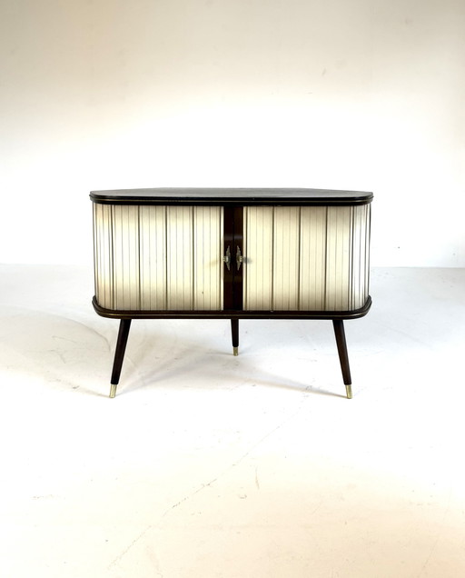 Mobile bar vintage 'Sesame', mobile angolare/mobile bar anni '50