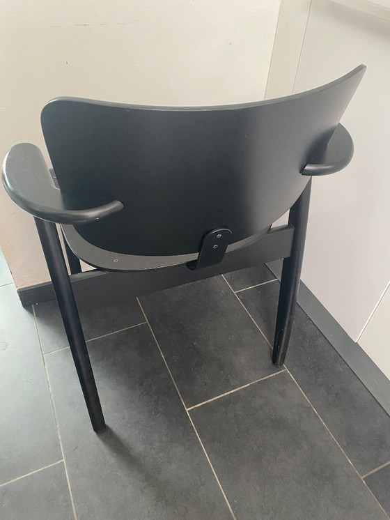 Image 1 of 8 sedie Domus di Artek, tinta nera