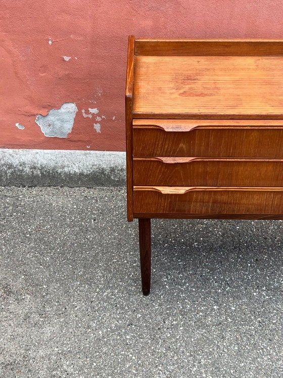 Image 1 of Cassettiera/comodino vintage danese in teak, anni '60