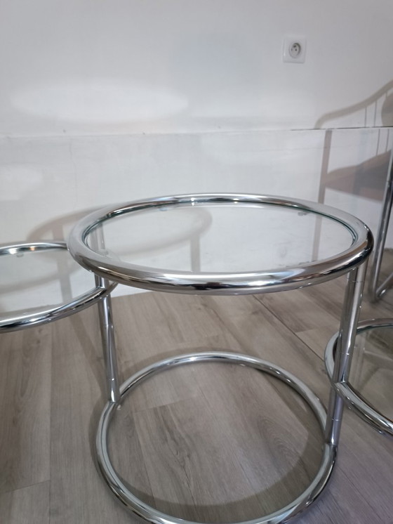 Image 1 of Coffee table with swivel tops, 1970s