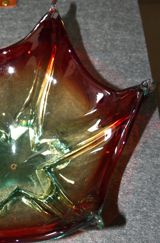 Image 1 of Murano glass bowl - ca. 1970 - Handmade - 25 x 11 cm