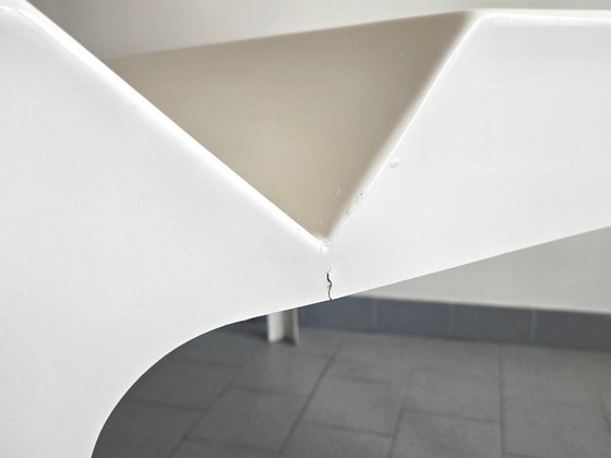 Image 1 of Vintage Ozoo bureau uit de jaren 60 in Space Age-stijl, ontworpen door Marc Berthier en gemaakt van glasvezel.